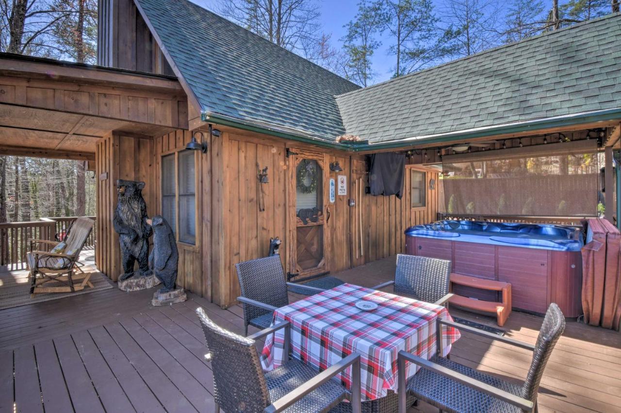 Helen Cabin With Deck And Hot Tub Less Than Half Mi To Main St Extérieur photo